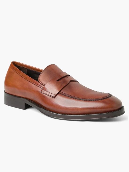 Bruno Magli Cosmo Cognac Leather Penny Loafers Size 11 main image 10